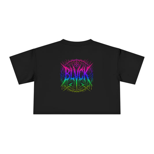 BLVCK - “The Raving Cripple” Crop Tee (Dedicated to Louise — Insaneintheleakingbrain) - Worldwide