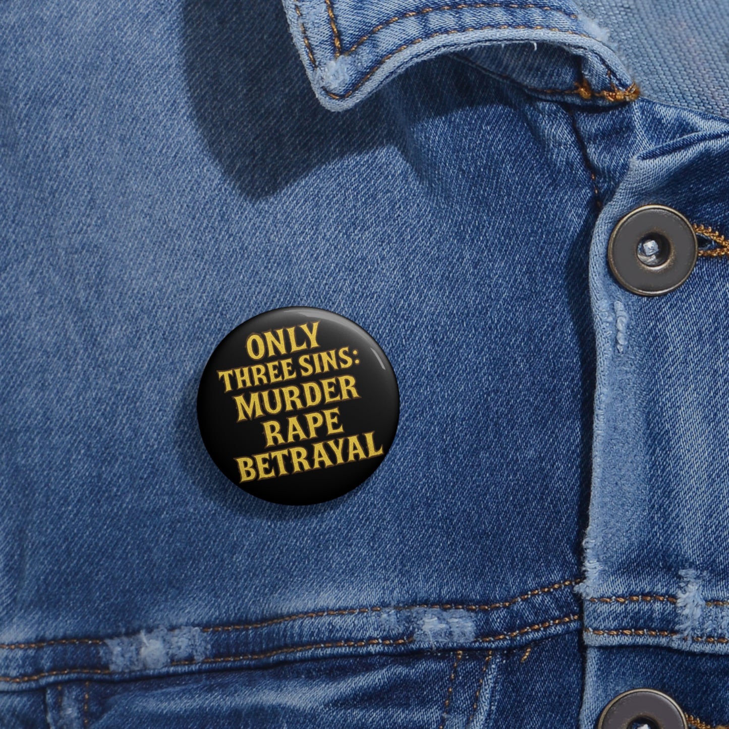 BLVCK // Three Sins Enamel Pin