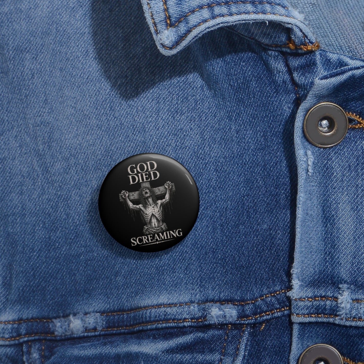 BLVCK // God Died Screaming - Enamel Pin