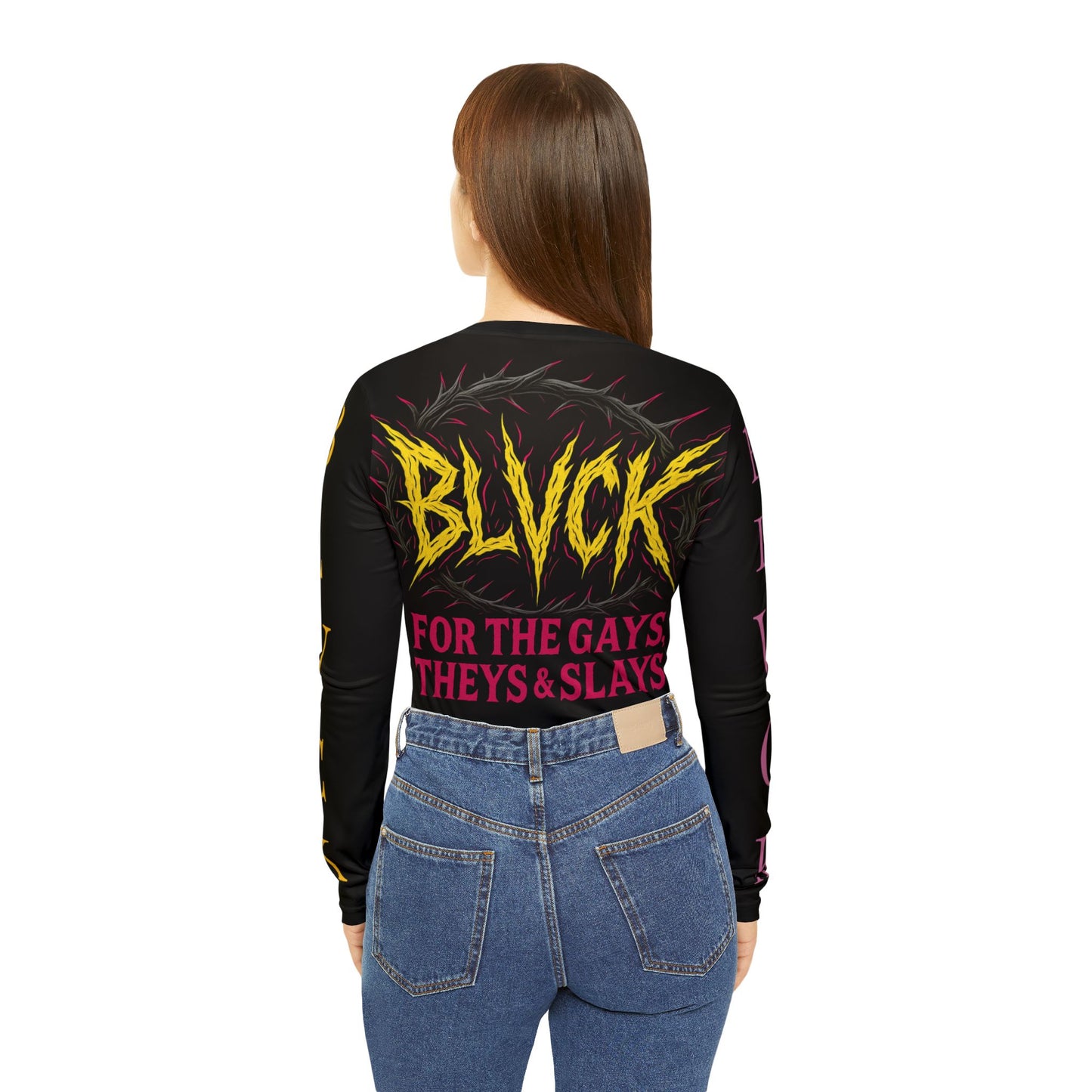 BLVCK // Gays, Theys & Slays // Long Sleeve V‑Neck