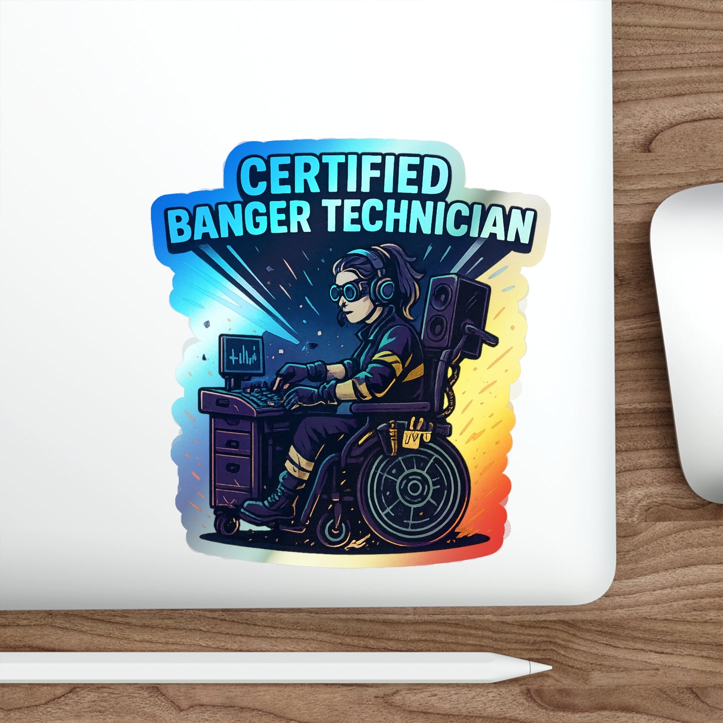 CERTIFIED BANGER TECHNICIAN // BLVCK Holographic Sticker