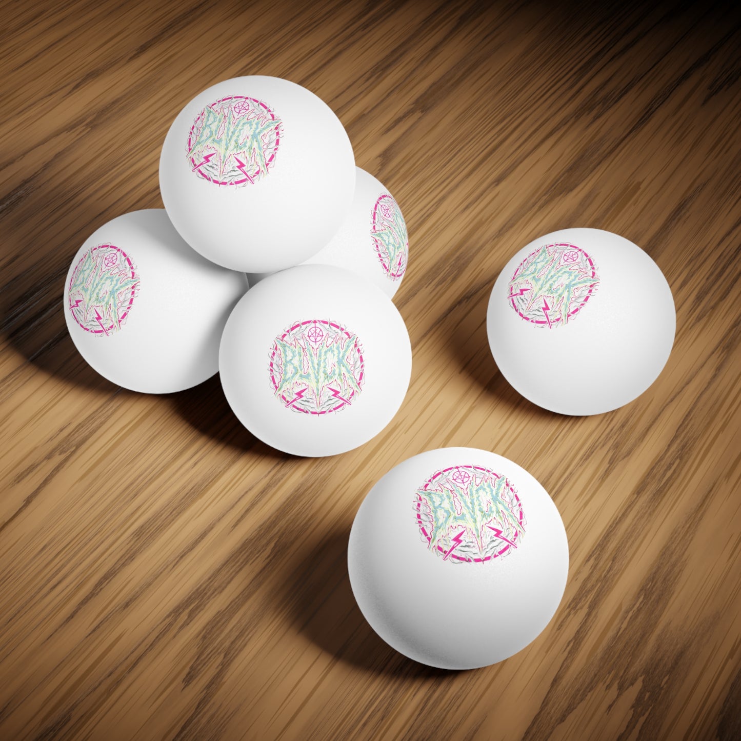 BLVCK // Transmutation Sigil // Ping Pong Balls (Set of 6)
