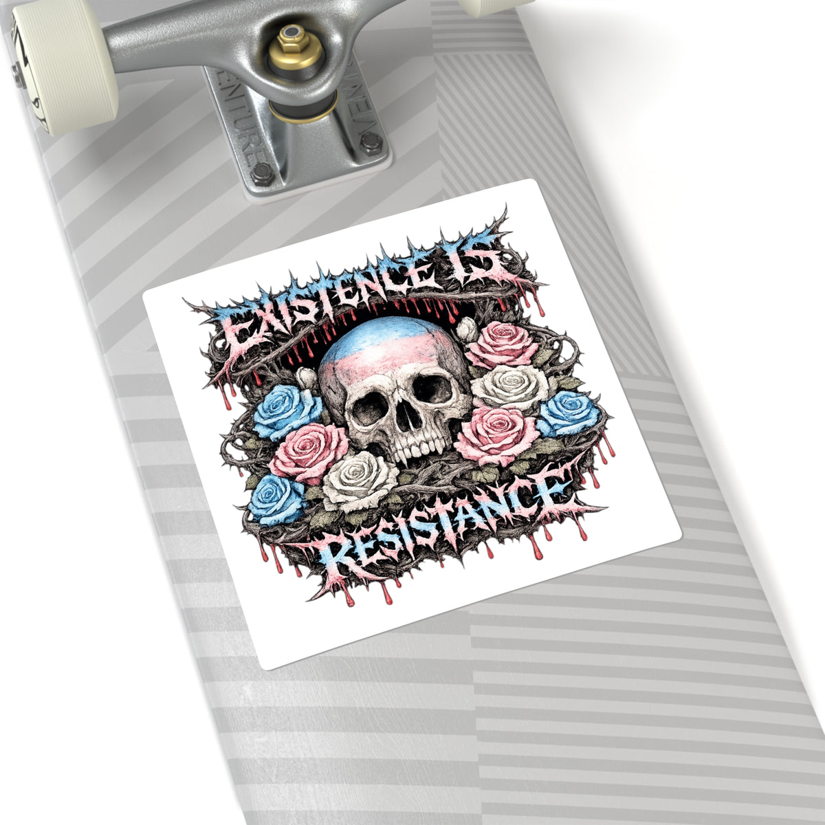 Existence Is Resistance // 2x2 BLVCK Sticker