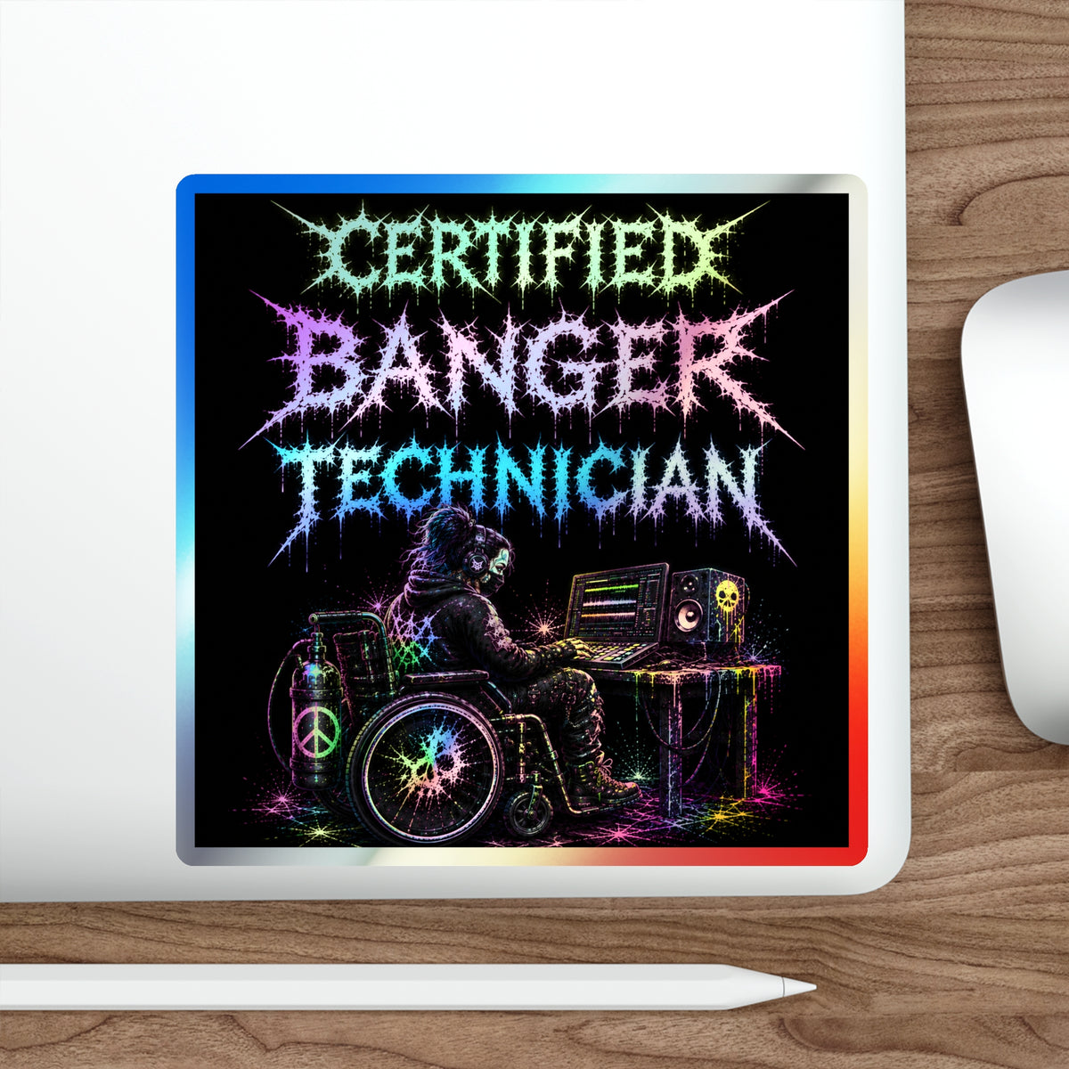 CERTIFIED BANGER TECHNICIAN // BLVCK Holographic Sticker