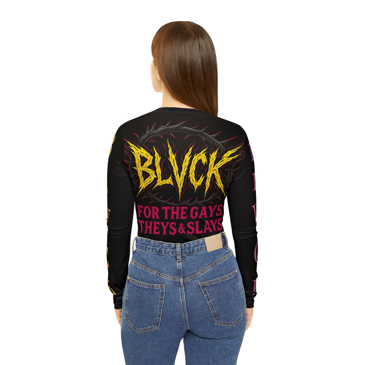 BLVCK // Gays, Theys & Slays // Long Sleeve V‑Neck