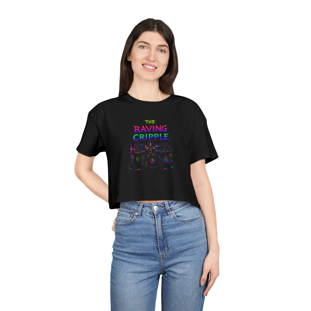 BLVCK // The Raving Cripple Crop Tee