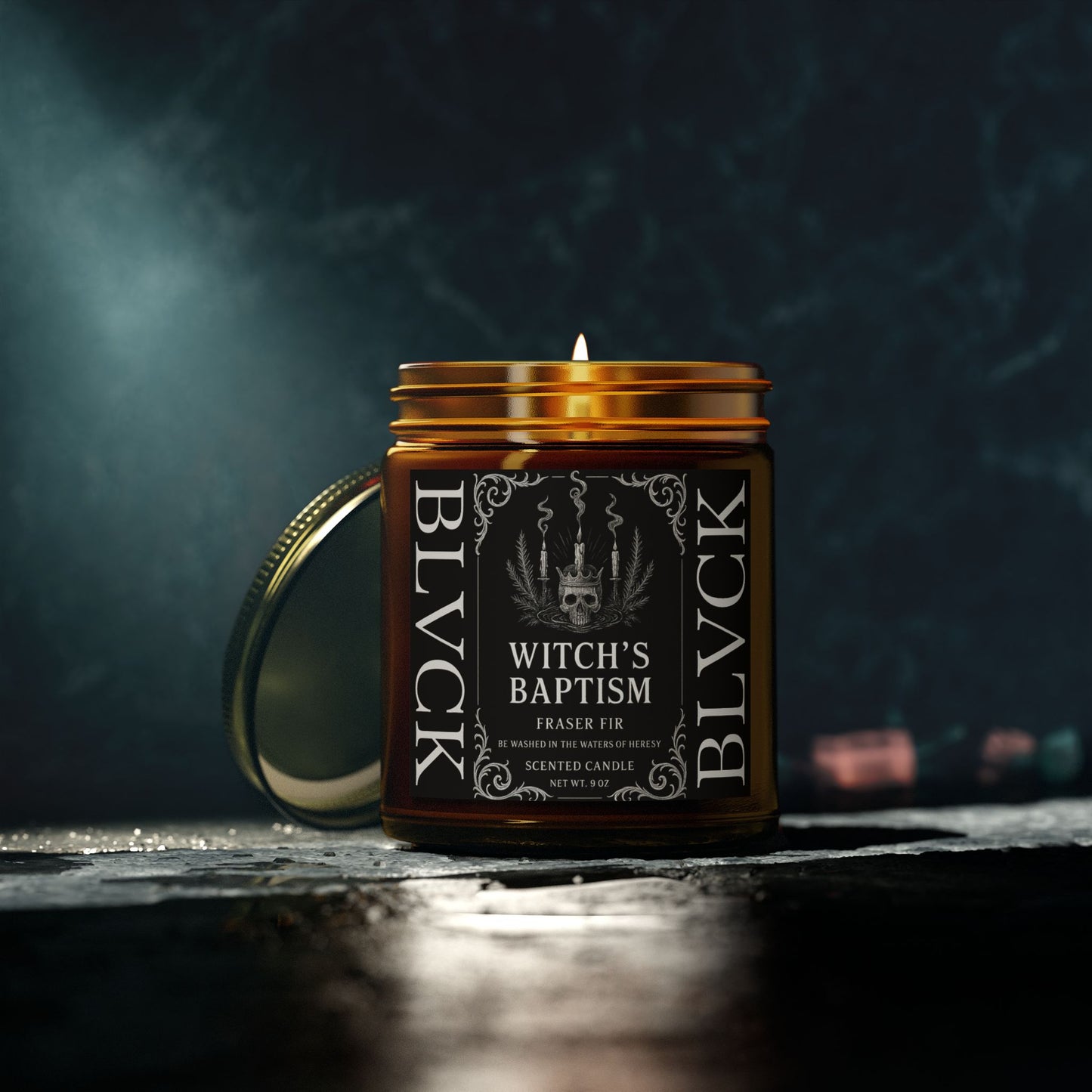 Witch's Baptism // Fraser Fur Scented Coconut Apricot Wax Candle
