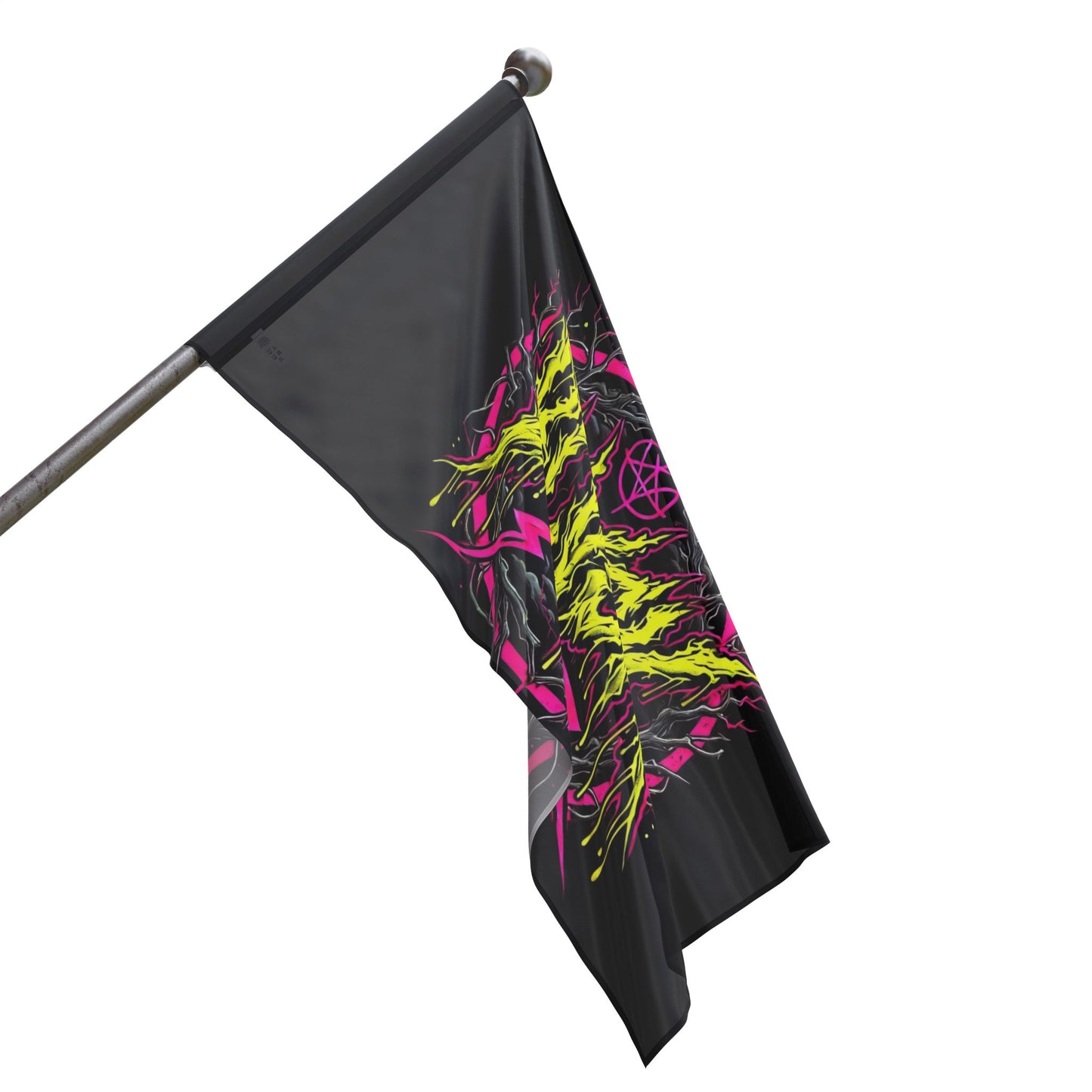 BLVCK Sigil Flag // Neon Inferno Edition