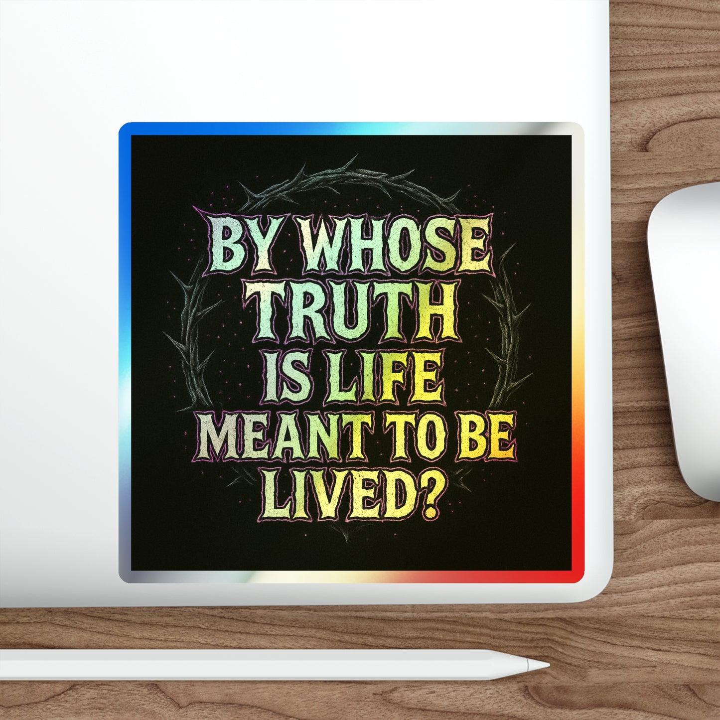 BLVCK // Holographic Sticker // Whose Truth Edition
