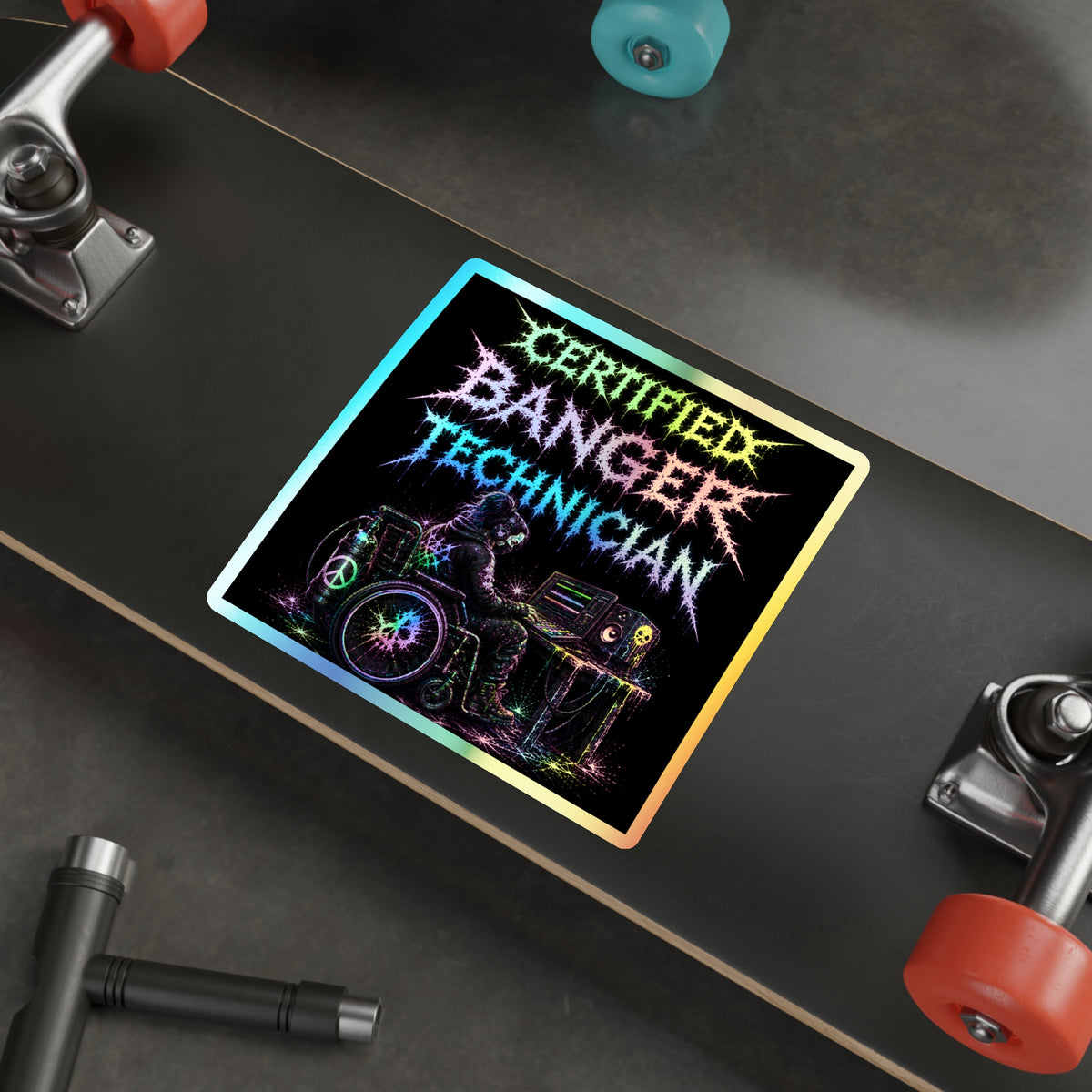 CERTIFIED BANGER TECHNICIAN // BLVCK Holographic Sticker