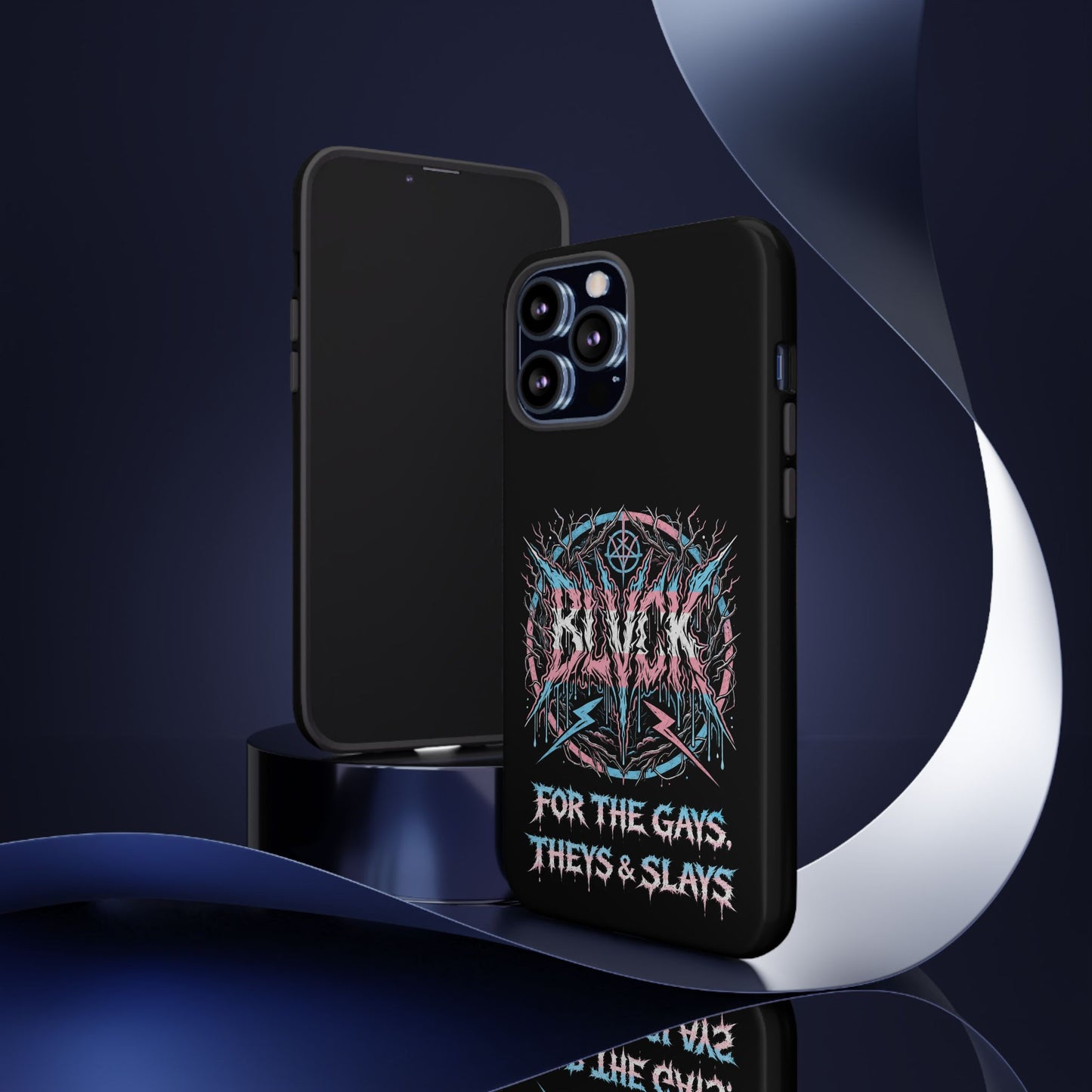 BLVCK // For the Gays, Theys & Slays (Trans Pride Edition) iPhone Case