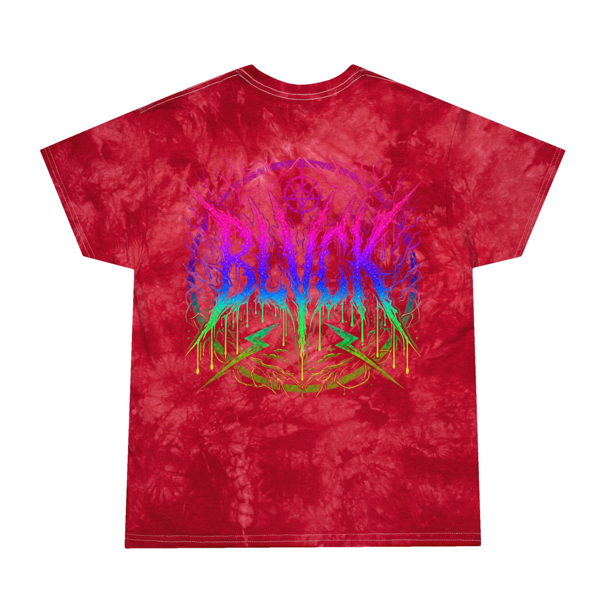The Raving Cripple – BLVCK Crystal Tie-Dye Tee - Insaneintheleakingbrain Edition