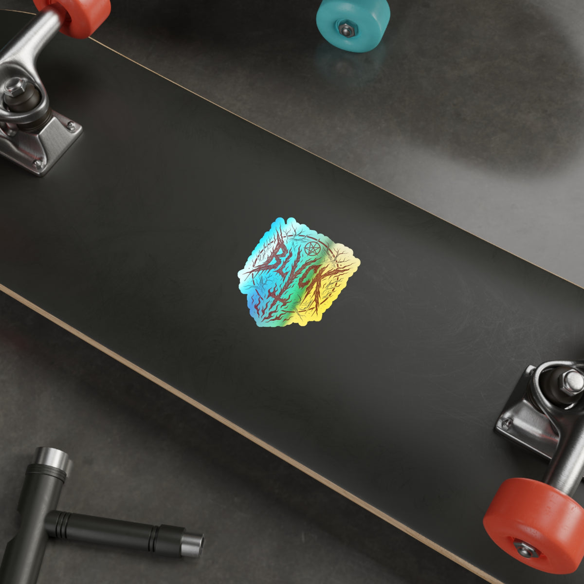 BLVCK Sigil // Holographic Sticker // Hellfire Edition