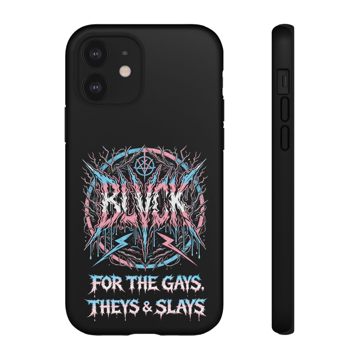 BLVCK // For the Gays, Theys & Slays (Trans Pride Edition) iPhone Case