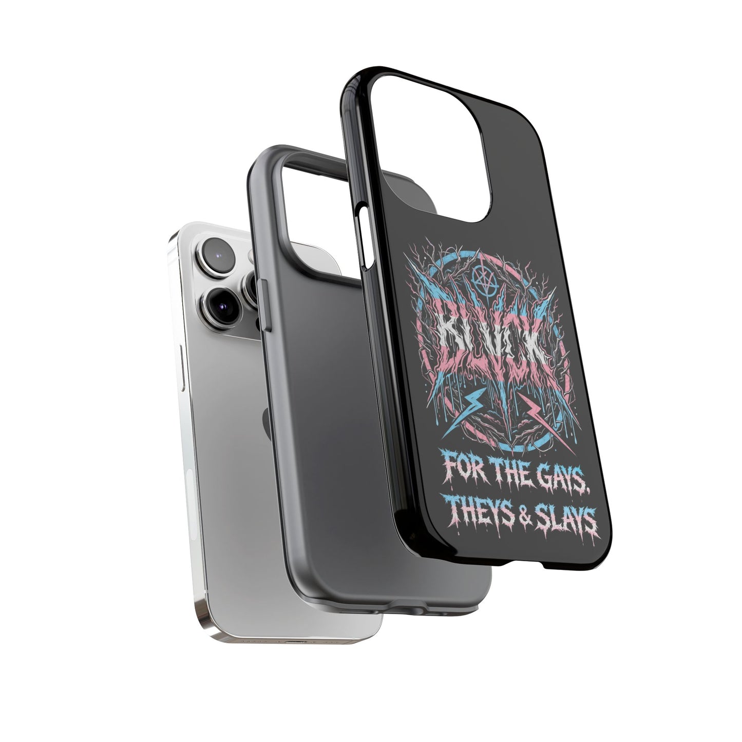 BLVCK // For the Gays, Theys & Slays (Trans Pride Edition) iPhone Case