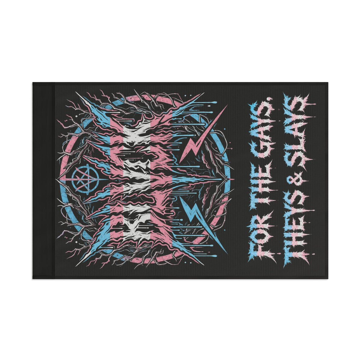 BLVCK Sigil Flag // For the Gays, Theys & Slays Edition