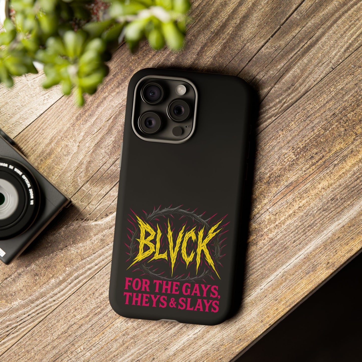 BLVCK // For the Gays, Theys & Slays iPhone Case