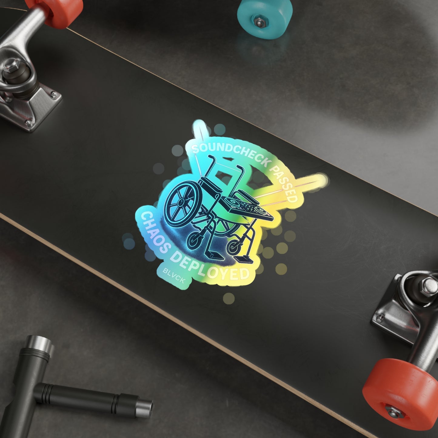 SOUNDCHECK PASSED // BLVCK Holographic Sticker