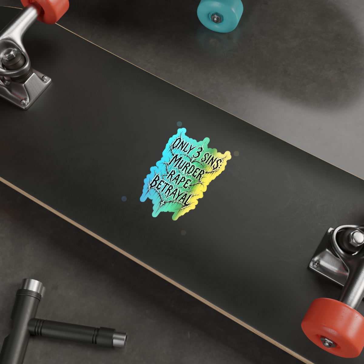 BLVCK // Holographic Sticker // Sin Doctrine Edition