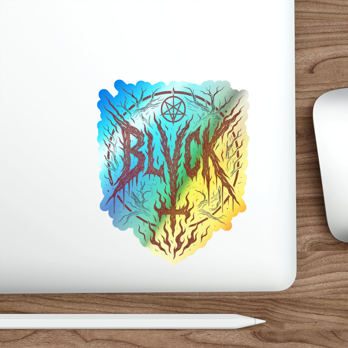 BLVCK Sigil // Holographic Sticker // Hellfire Edition