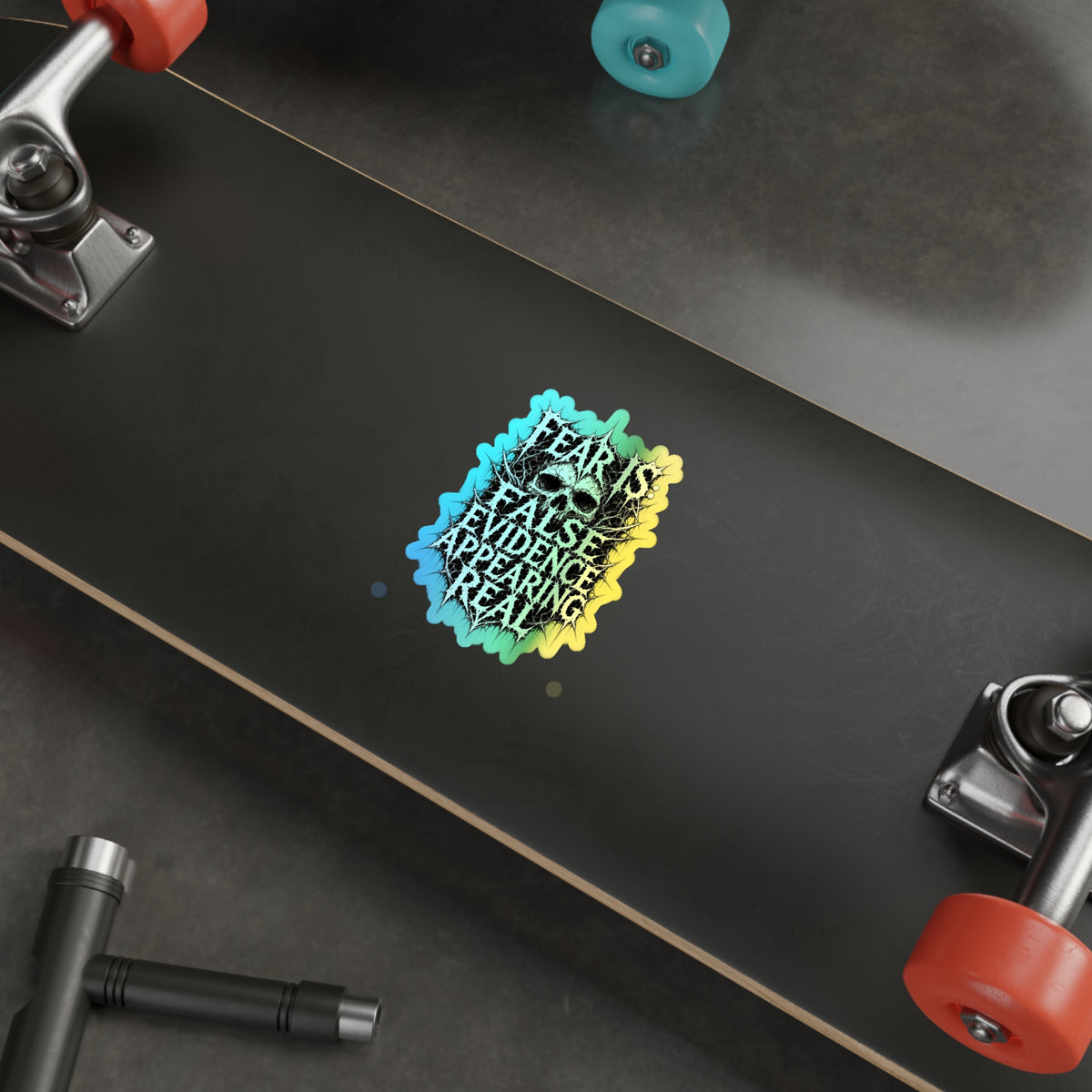 BLVCK // Holographic Sticker // Fear Is False Edition