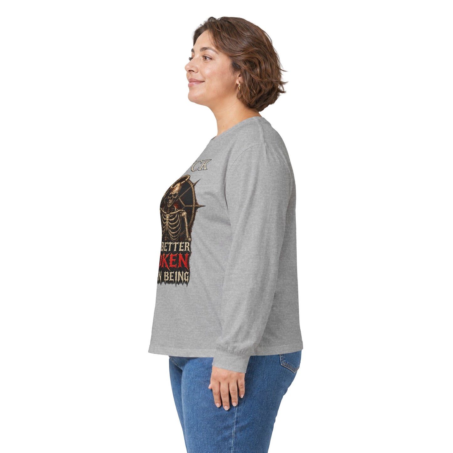 BLVCK // Better Broken Human Being - Long Sleeve Cotton Tee