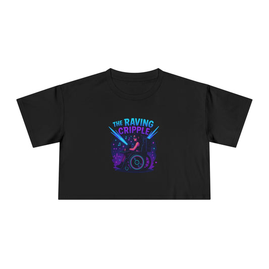 BLVCK - “The Raving Cripple” Crop Tee (Dedicated to Louise — Insaneintheleakingbrain) - Worldwide