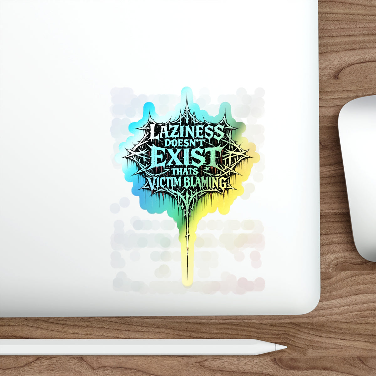 BLVCK // Holographic Sticker // Laziness Is a Lie Edition