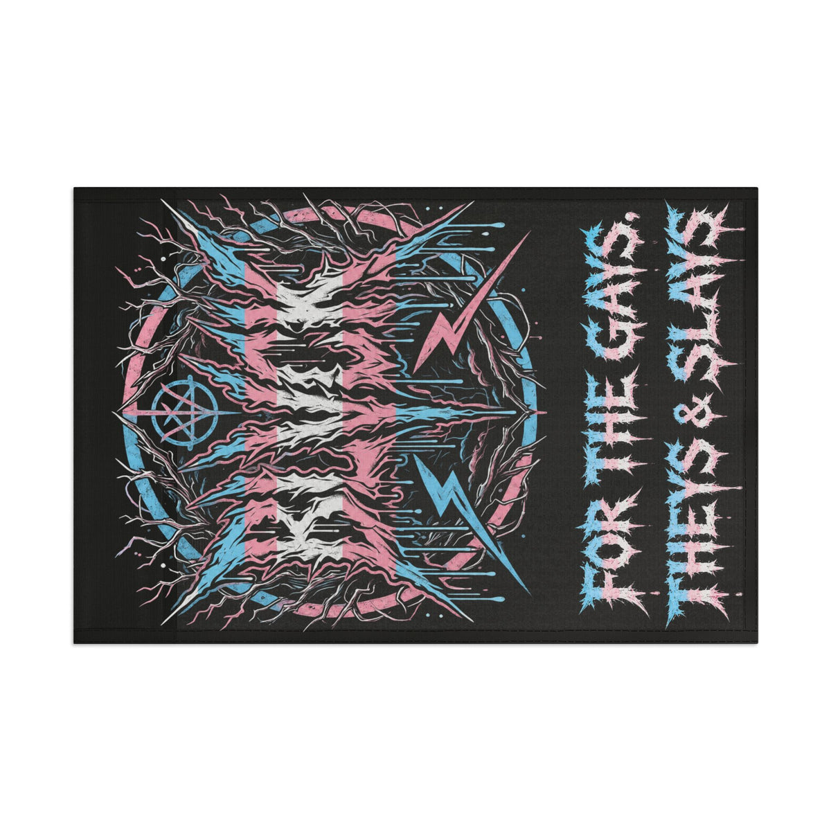 BLVCK Sigil Flag // For the Gays, Theys & Slays Edition