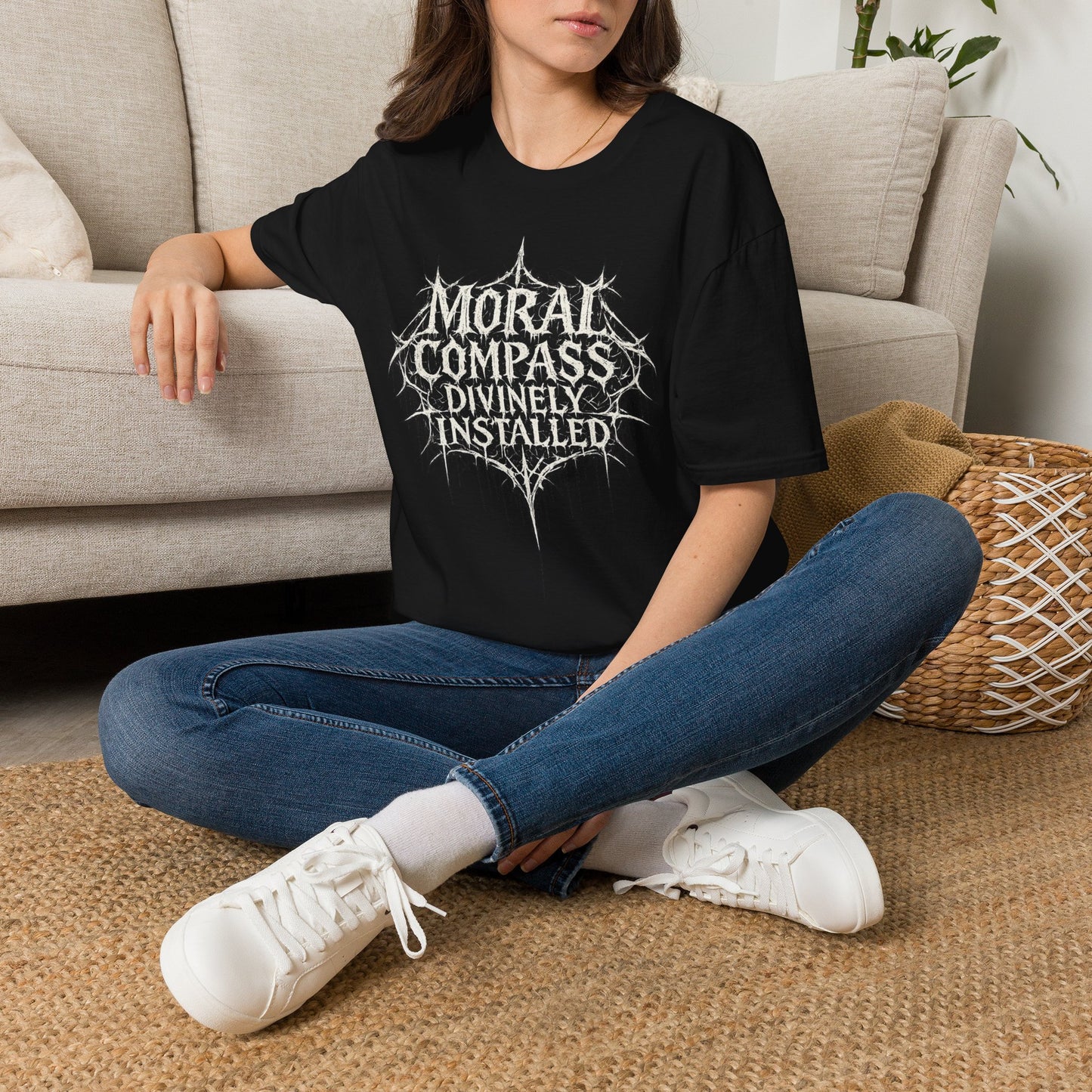 BLVCK // Moral Compass Divinely Installed - Unisex Tee