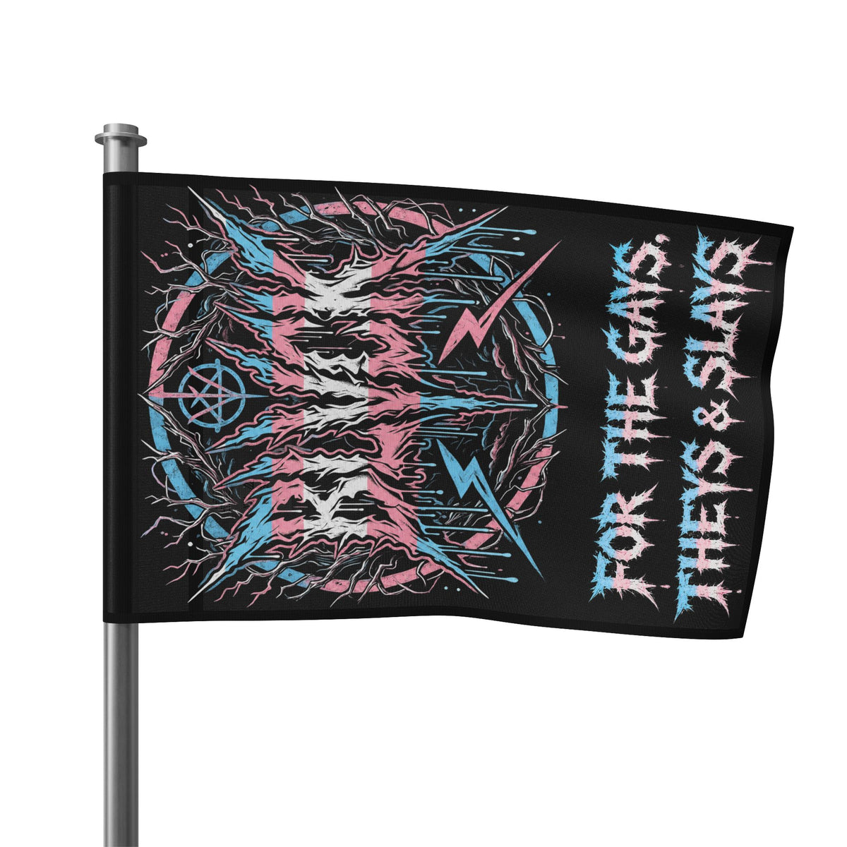 BLVCK Sigil Flag // For the Gays, Theys & Slays Edition