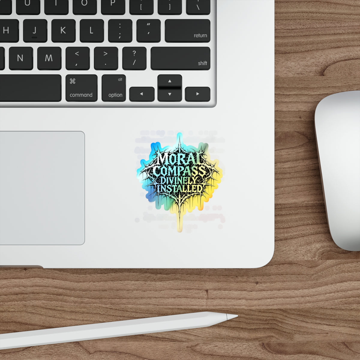 BLVCK // Holographic Sticker // Moral Compass Edition