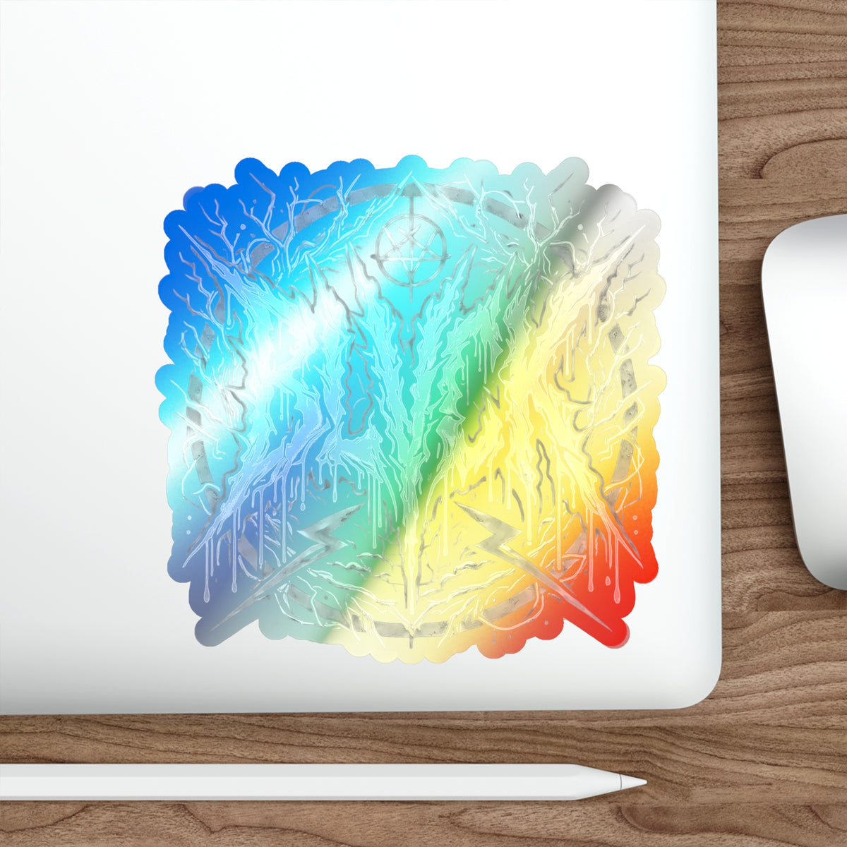 BLVCK // Holographic Sticker // Monochrome Sigil Edition