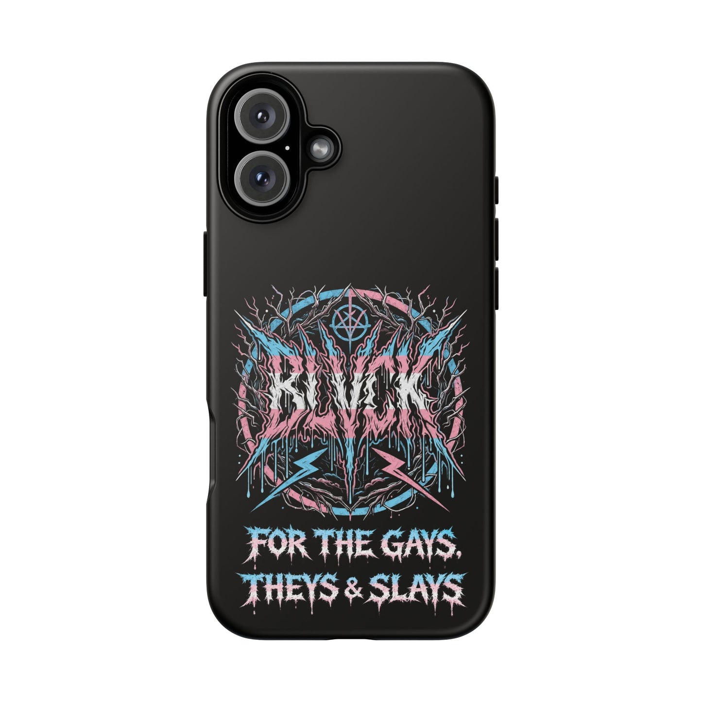 BLVCK // For the Gays, Theys & Slays (Trans Pride Edition) iPhone Case