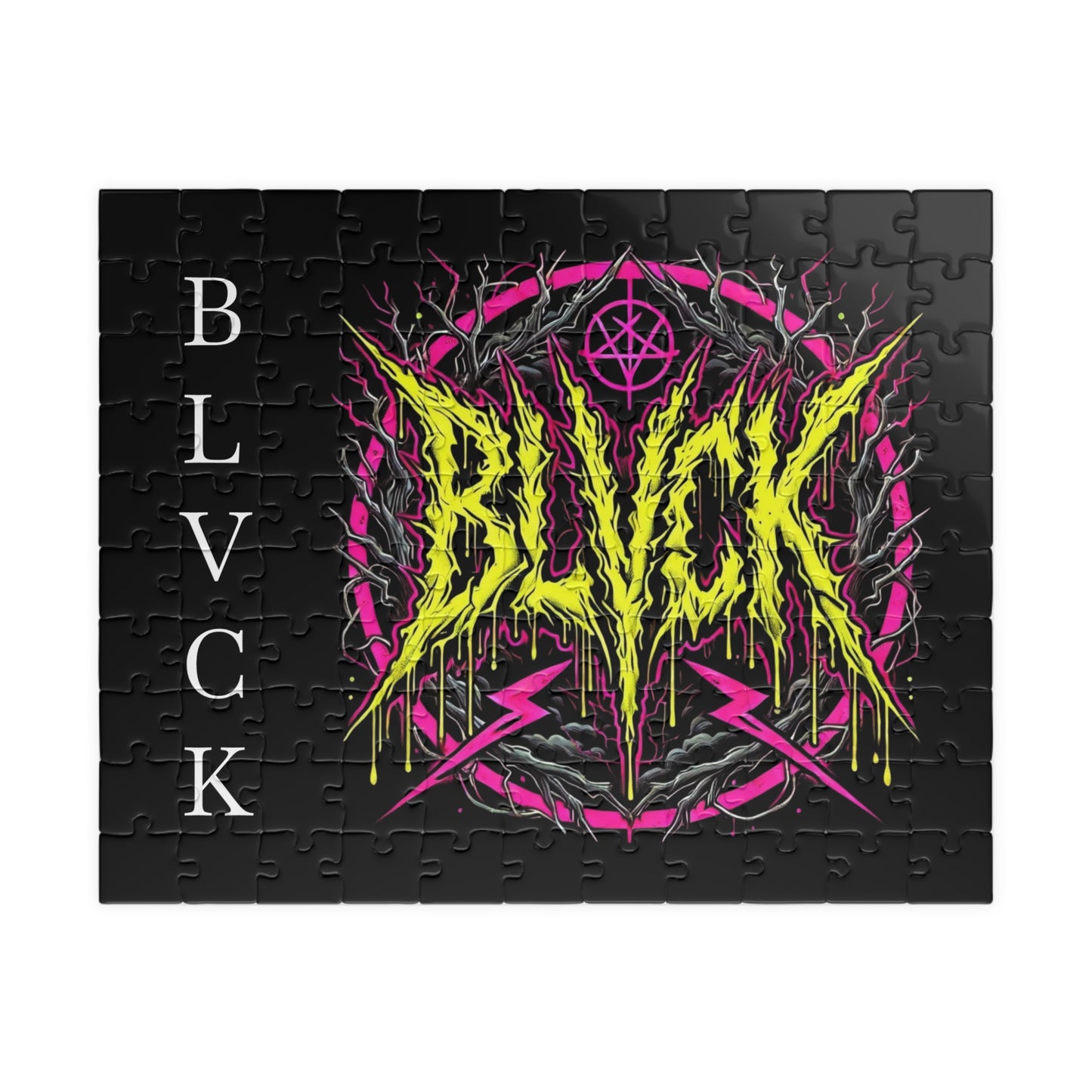 BLVCK // Neon Sigil Puzzle