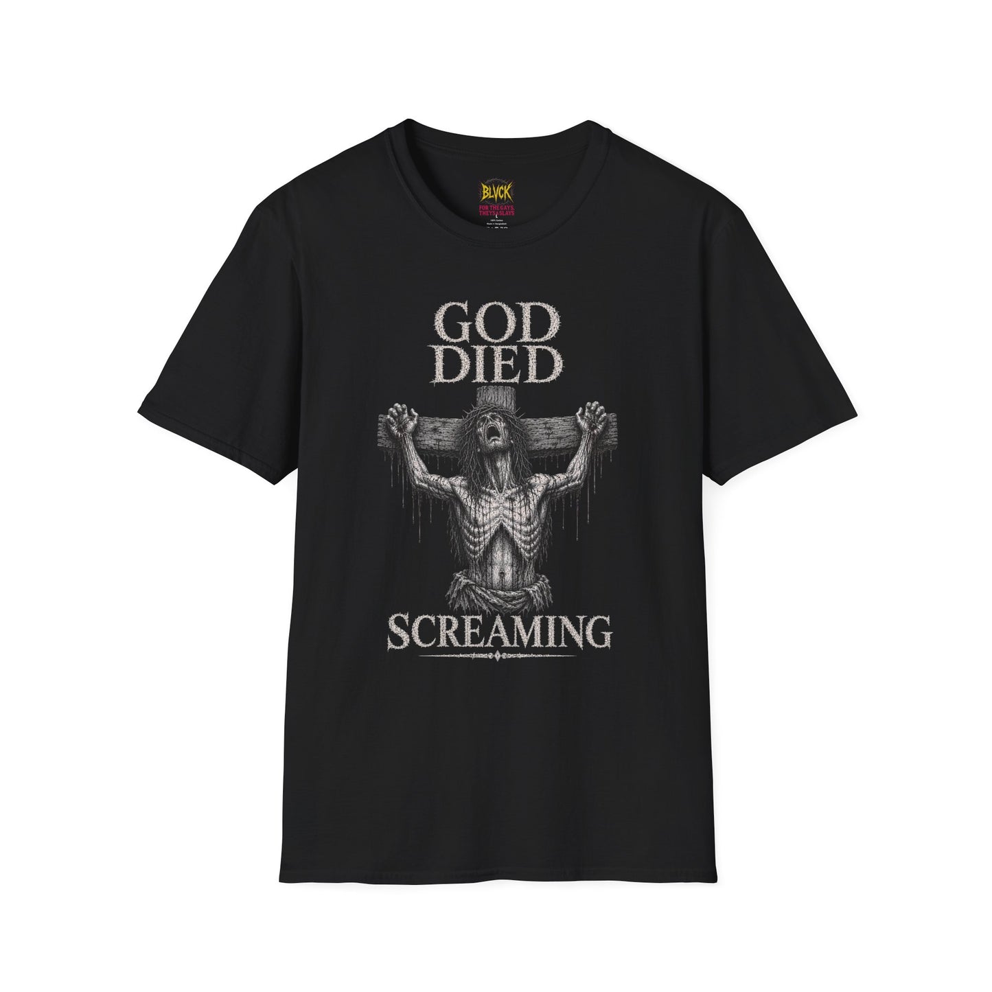 BLVCK // God Died Screaming - Unisex Tee