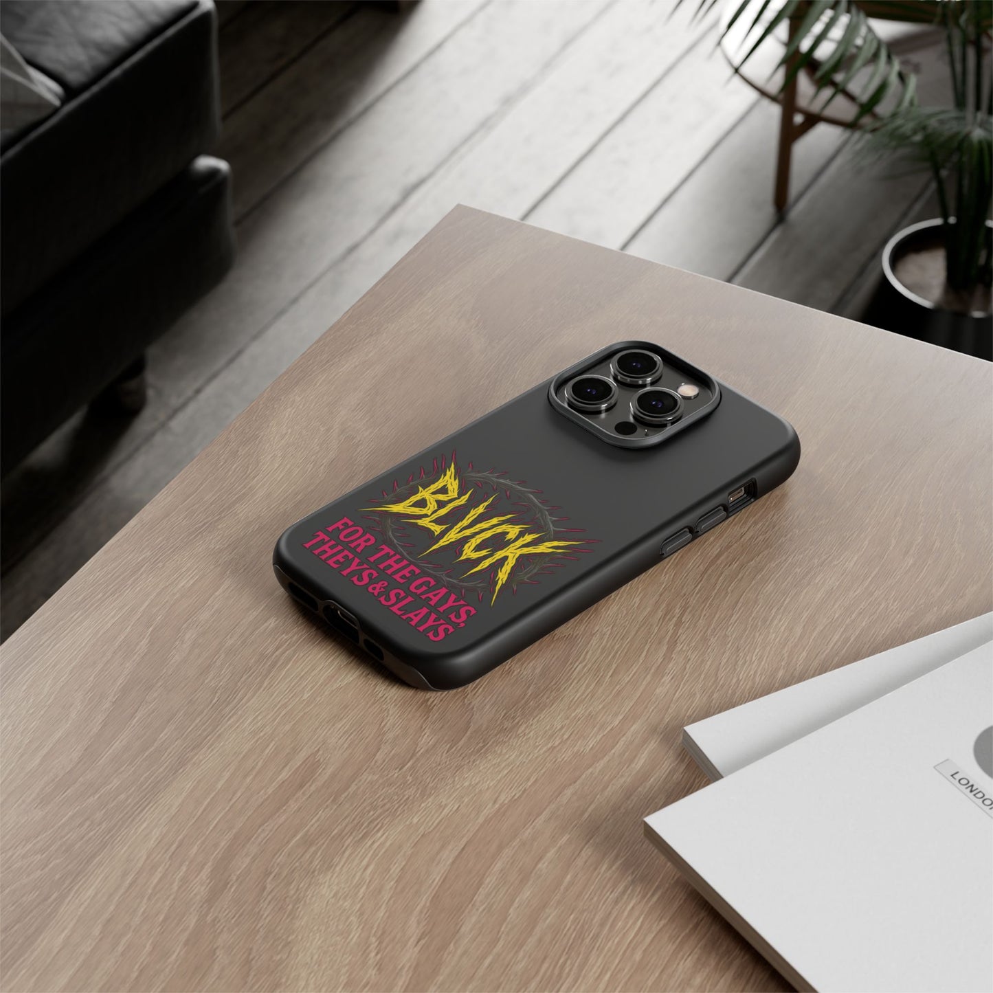 BLVCK // For the Gays, Theys & Slays iPhone Case
