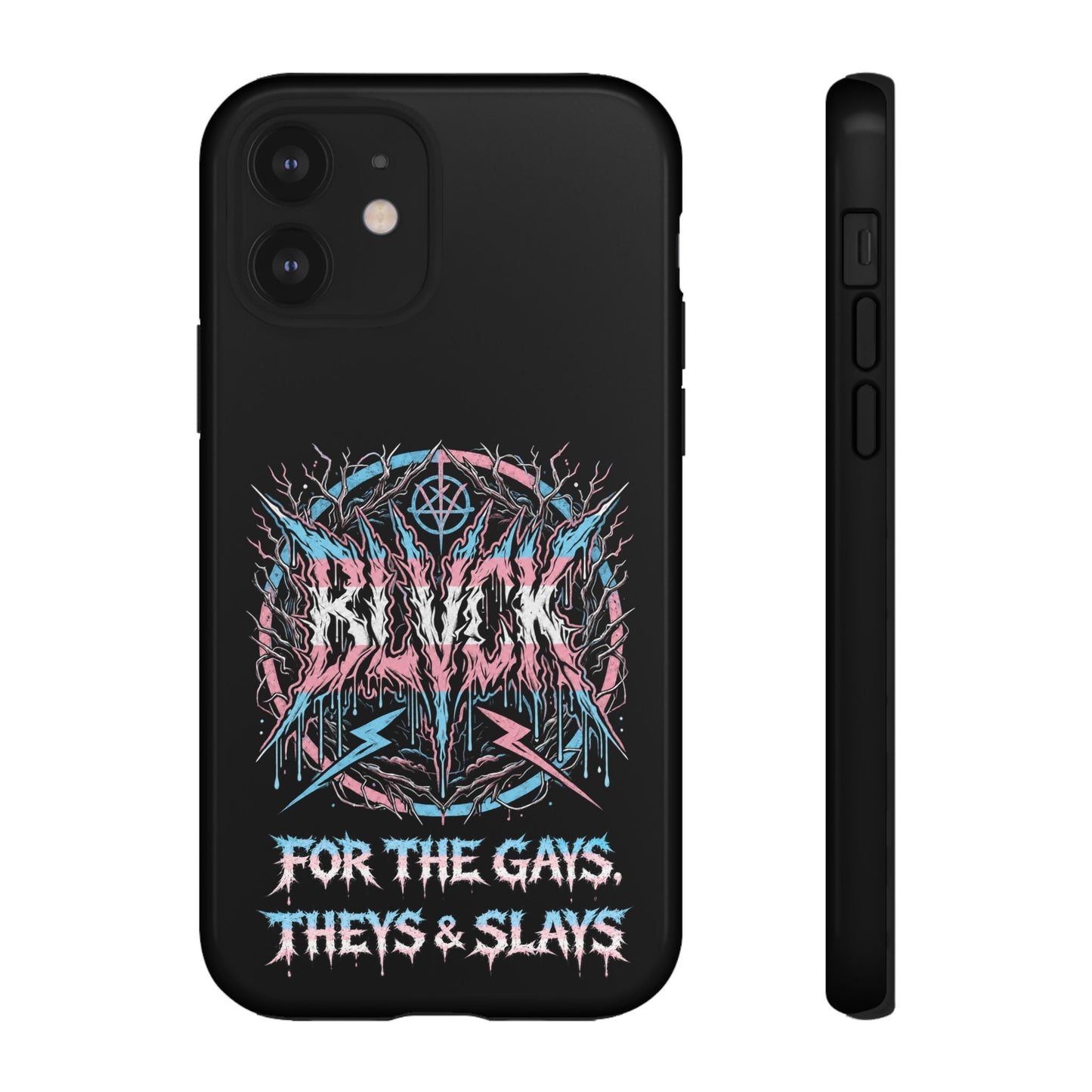 BLVCK // For the Gays, Theys & Slays (Trans Pride Edition) iPhone Case