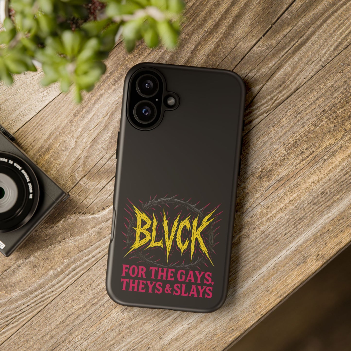 BLVCK // For the Gays, Theys & Slays iPhone Case