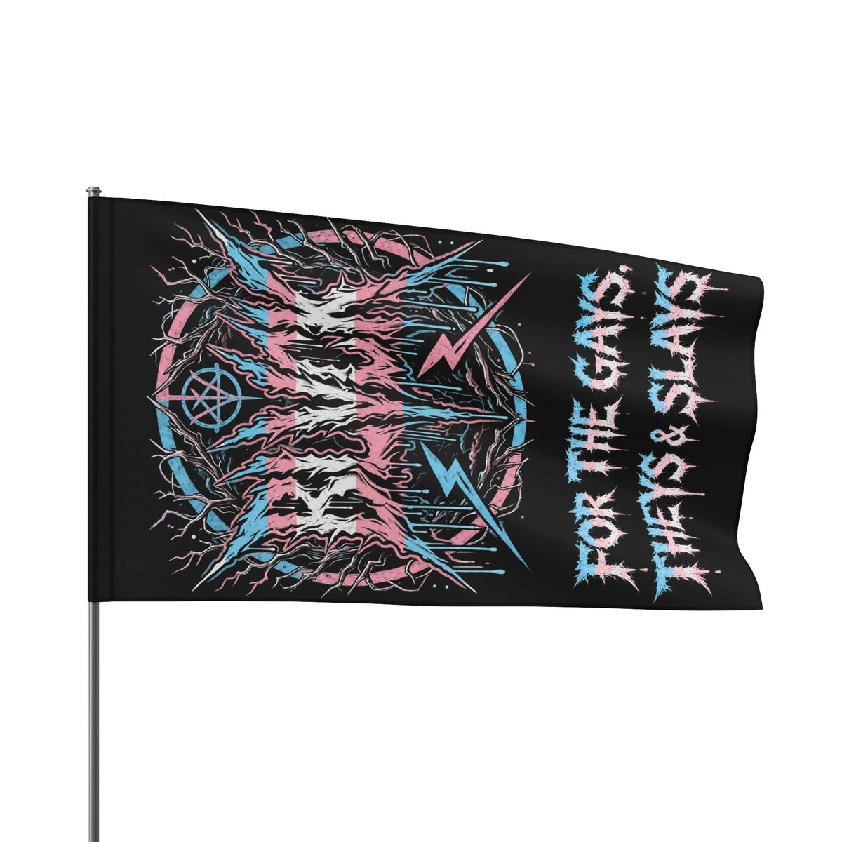BLVCK Sigil Flag // For the Gays, Theys & Slays Edition