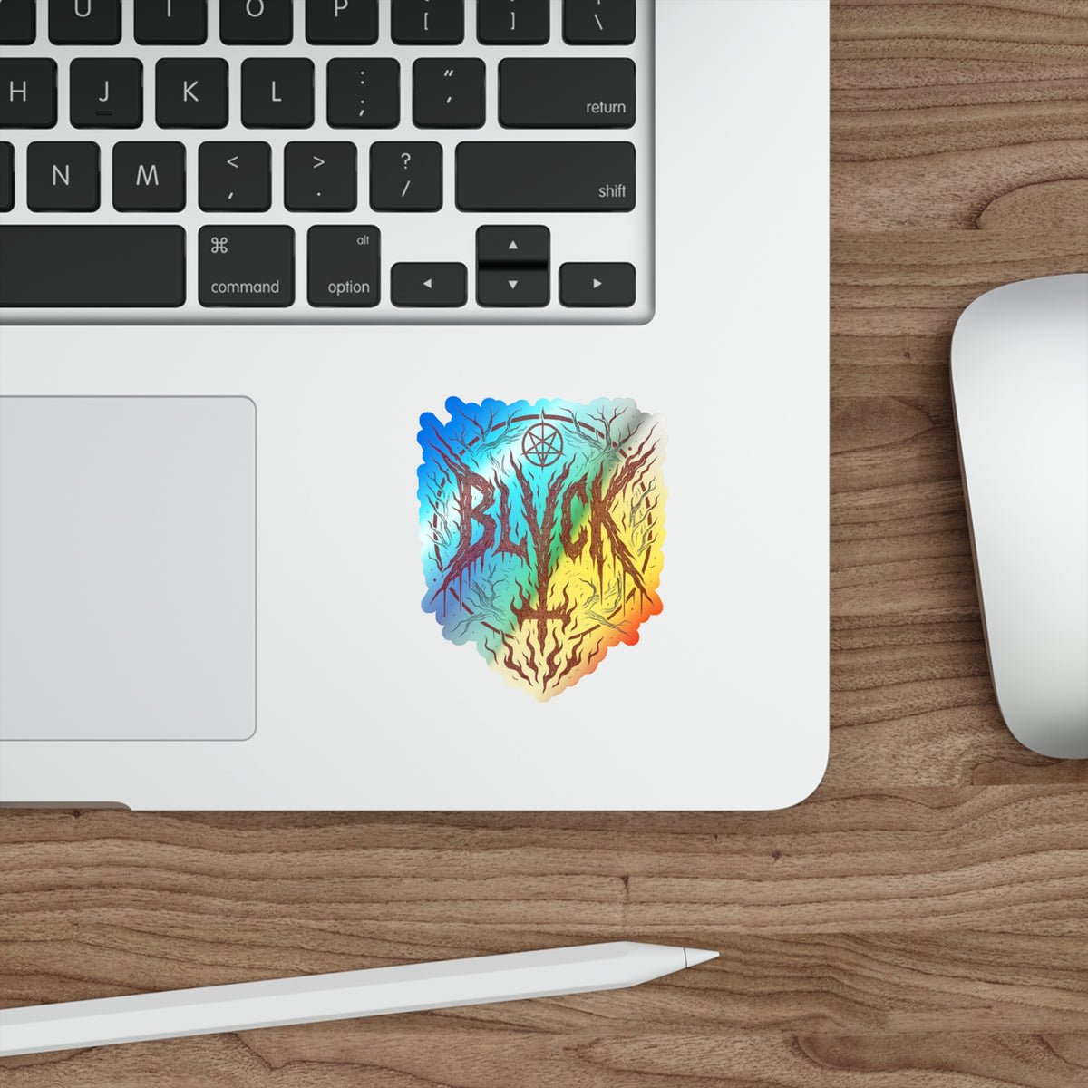 BLVCK Sigil // Holographic Sticker // Hellfire Edition