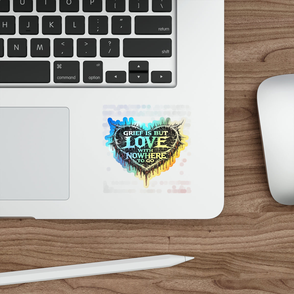 BLVCK // Holographic Sticker // Grief Is Love Edition