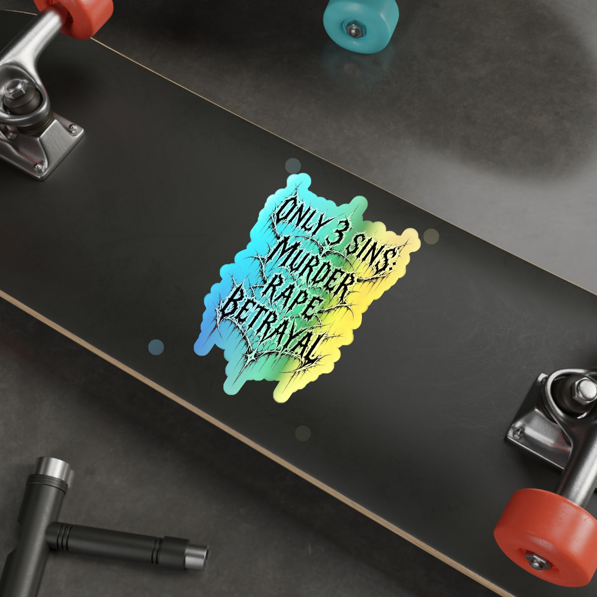 BLVCK // Holographic Sticker // Sin Doctrine Edition