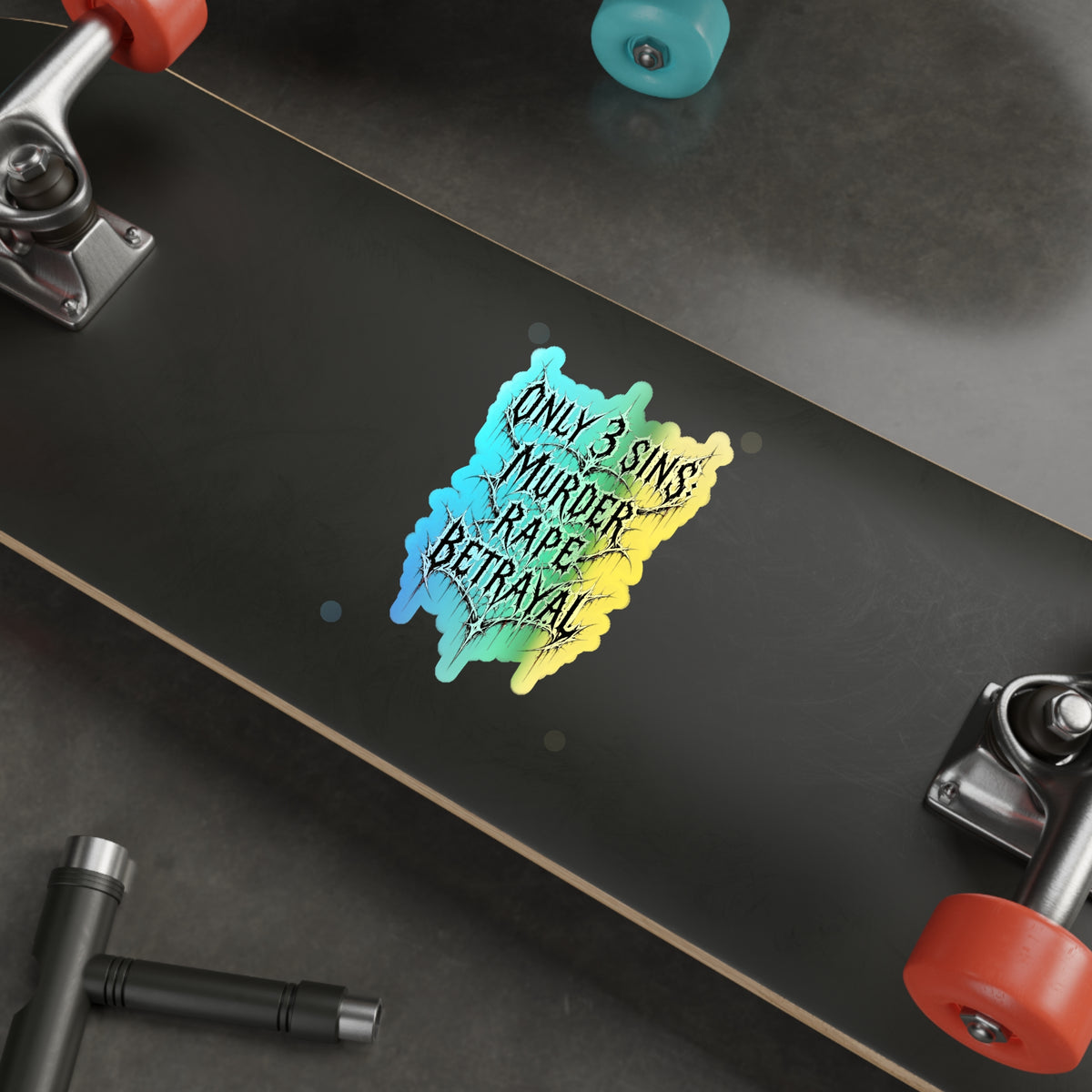 BLVCK // Holographic Sticker // Sin Doctrine Edition