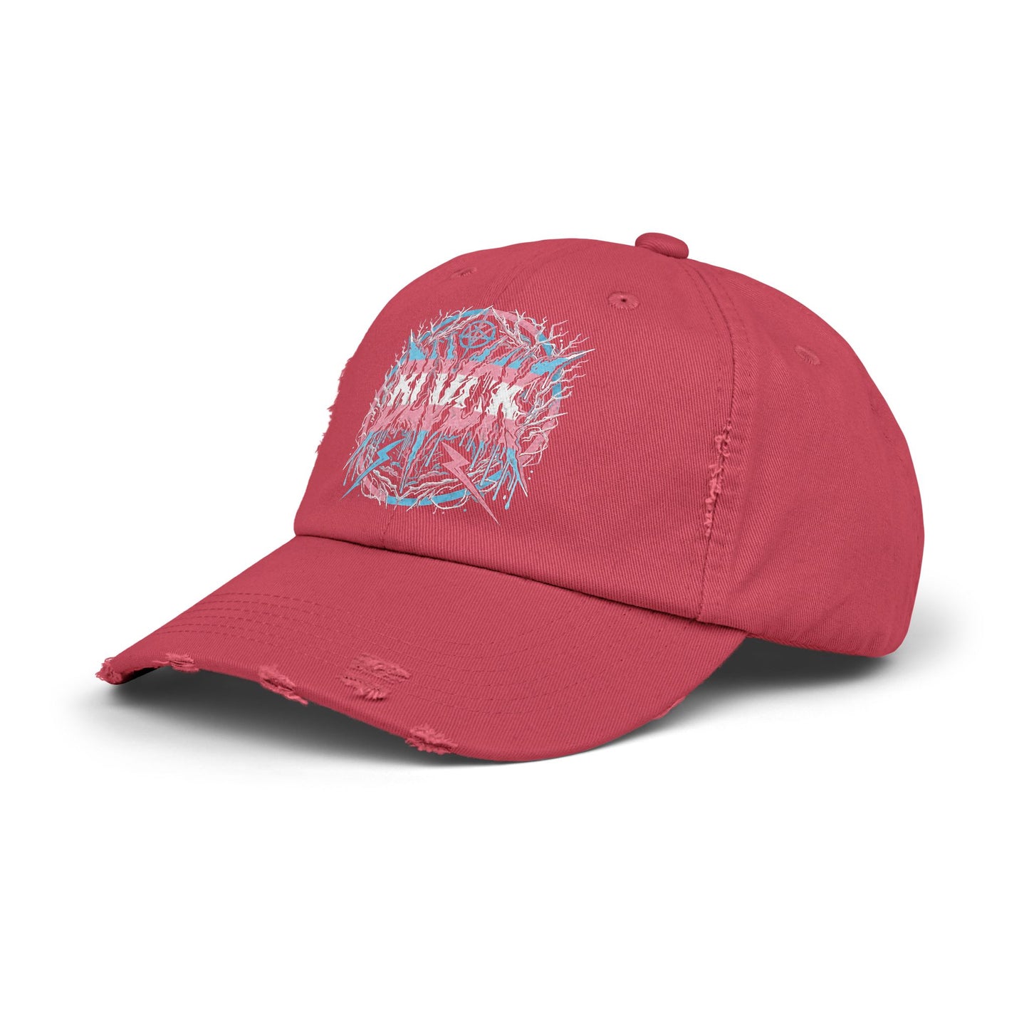 BLVCK // Trans Pride Sigil Distressed Cap