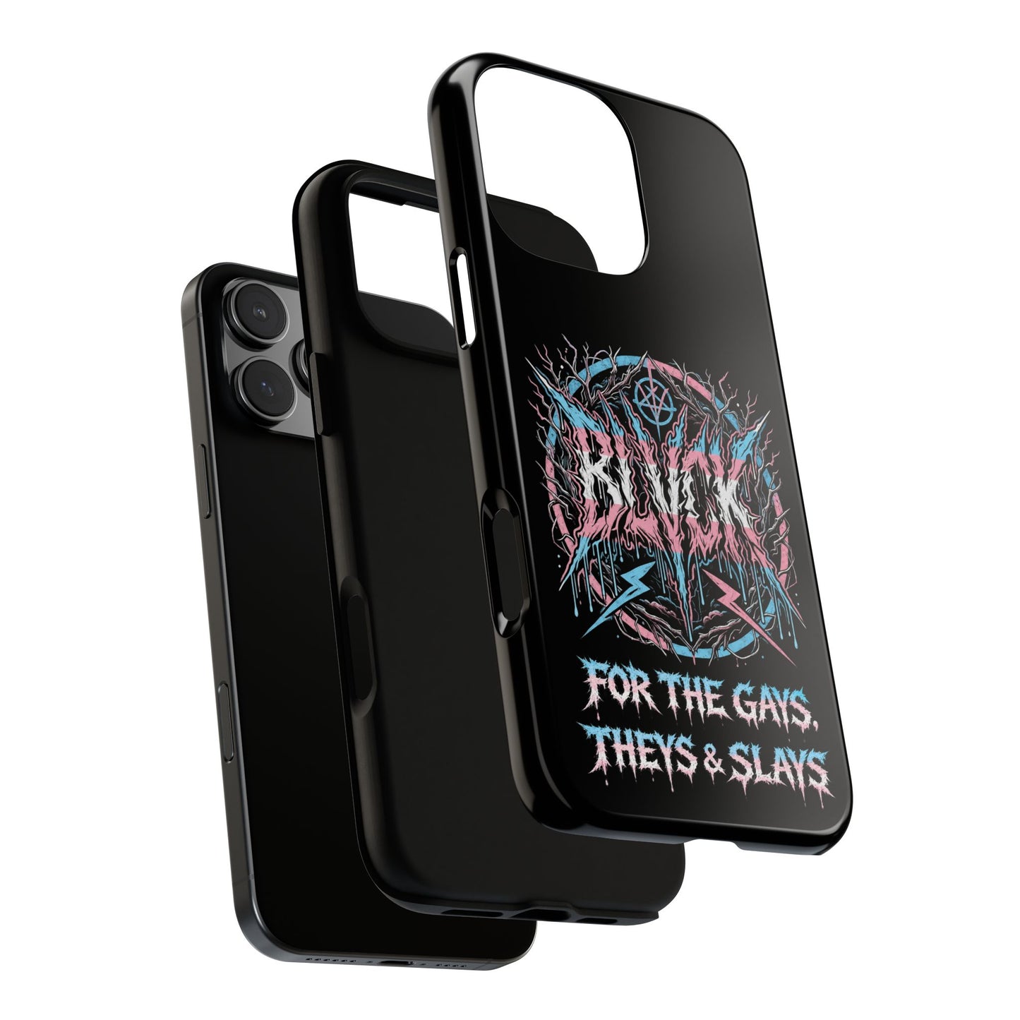 BLVCK // For the Gays, Theys & Slays (Trans Pride Edition) iPhone Case
