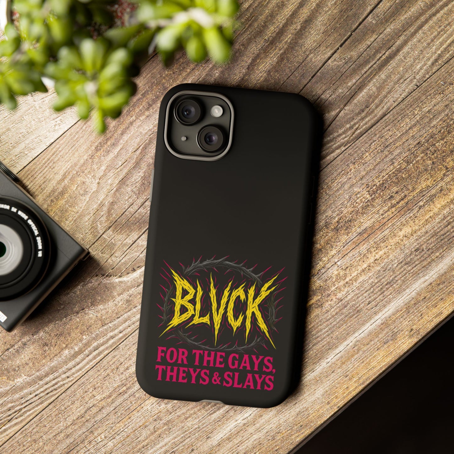 BLVCK // For the Gays, Theys & Slays iPhone Case