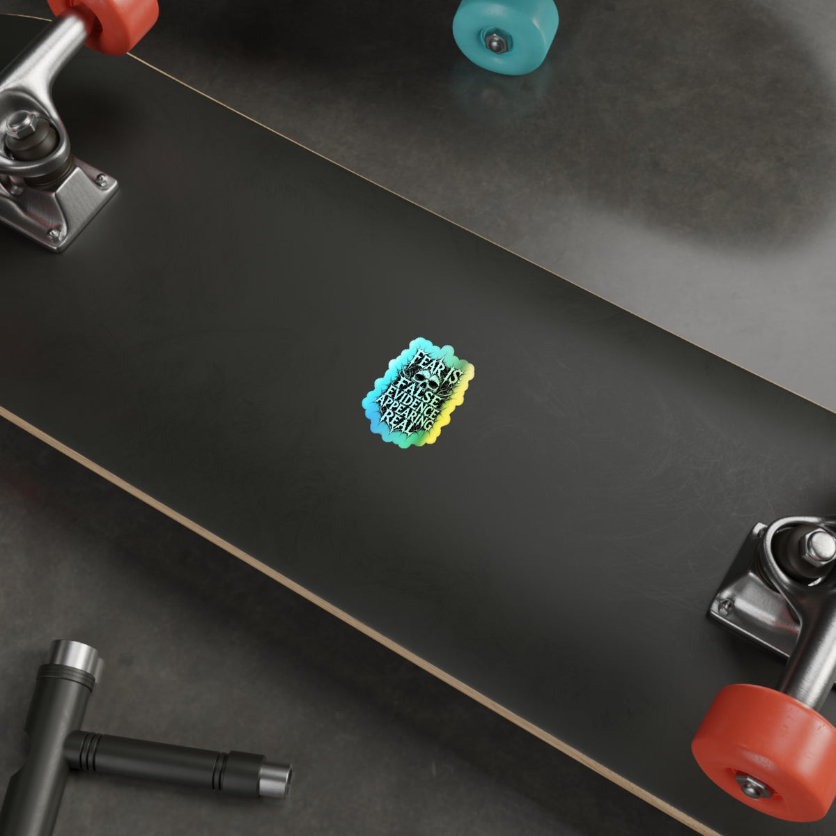 BLVCK // Holographic Sticker // Fear Is False Edition