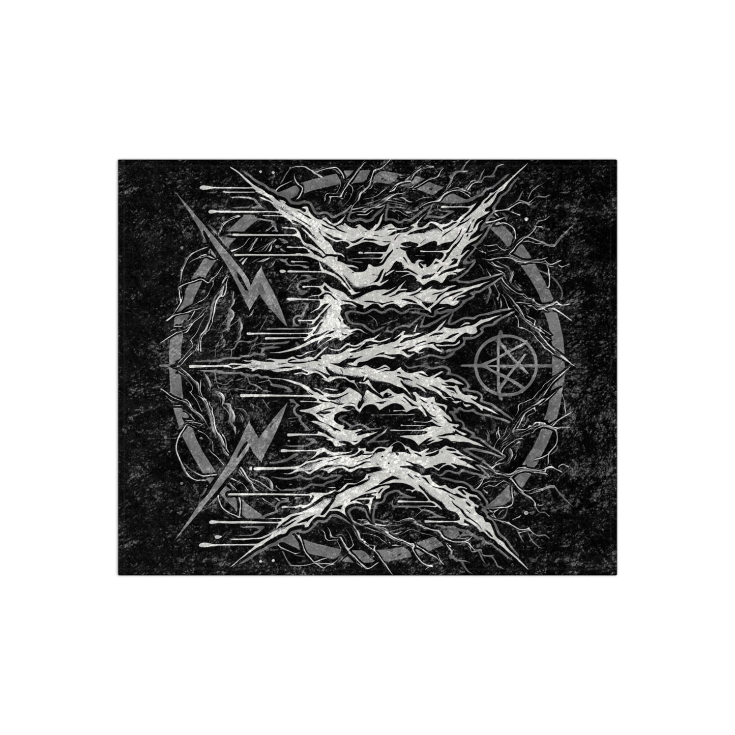 BLVCK // Obsidian Choir // Premium Crushed Velvet Blanket