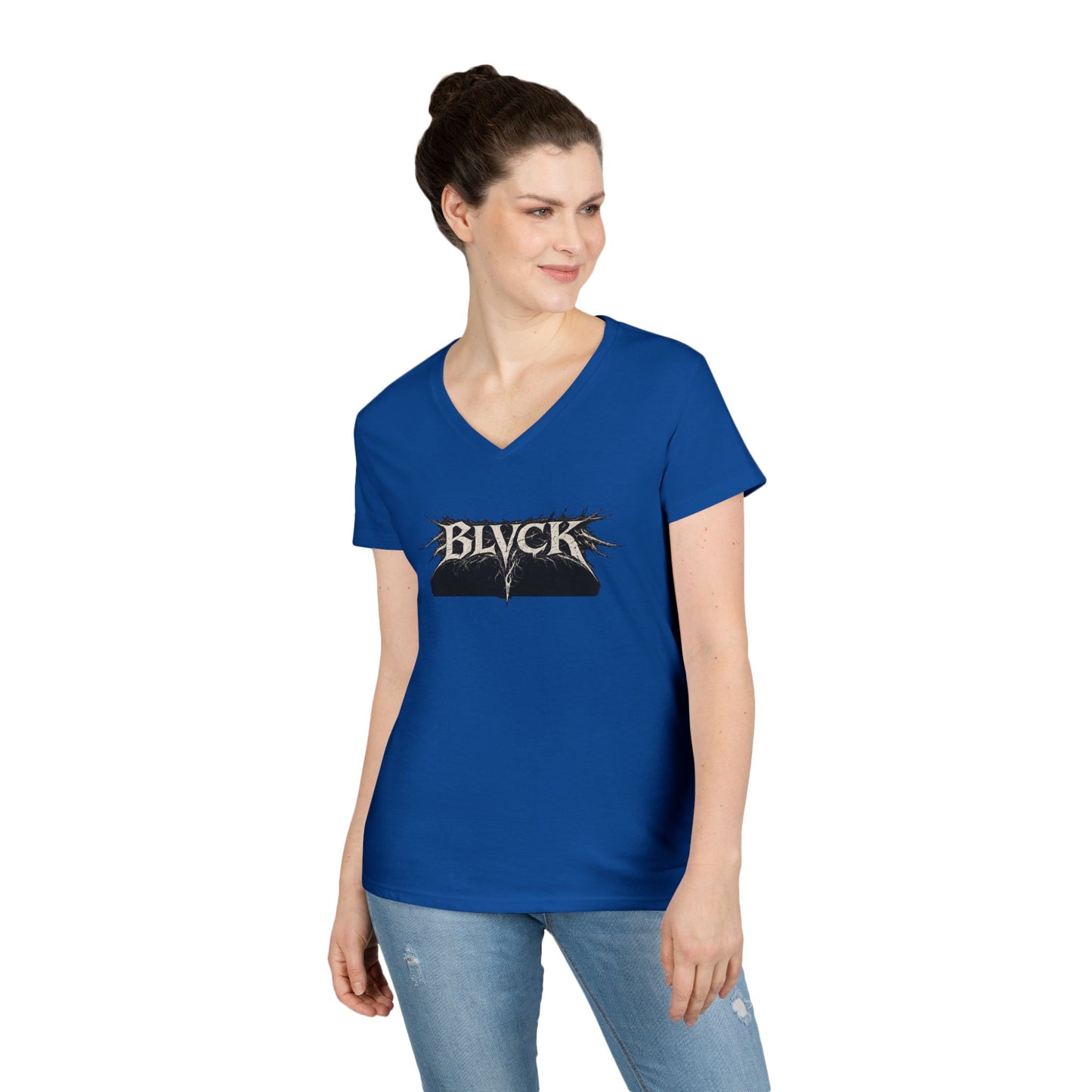 BLVCK // Thank You for Simply Existing Women's V-Neck Tee
